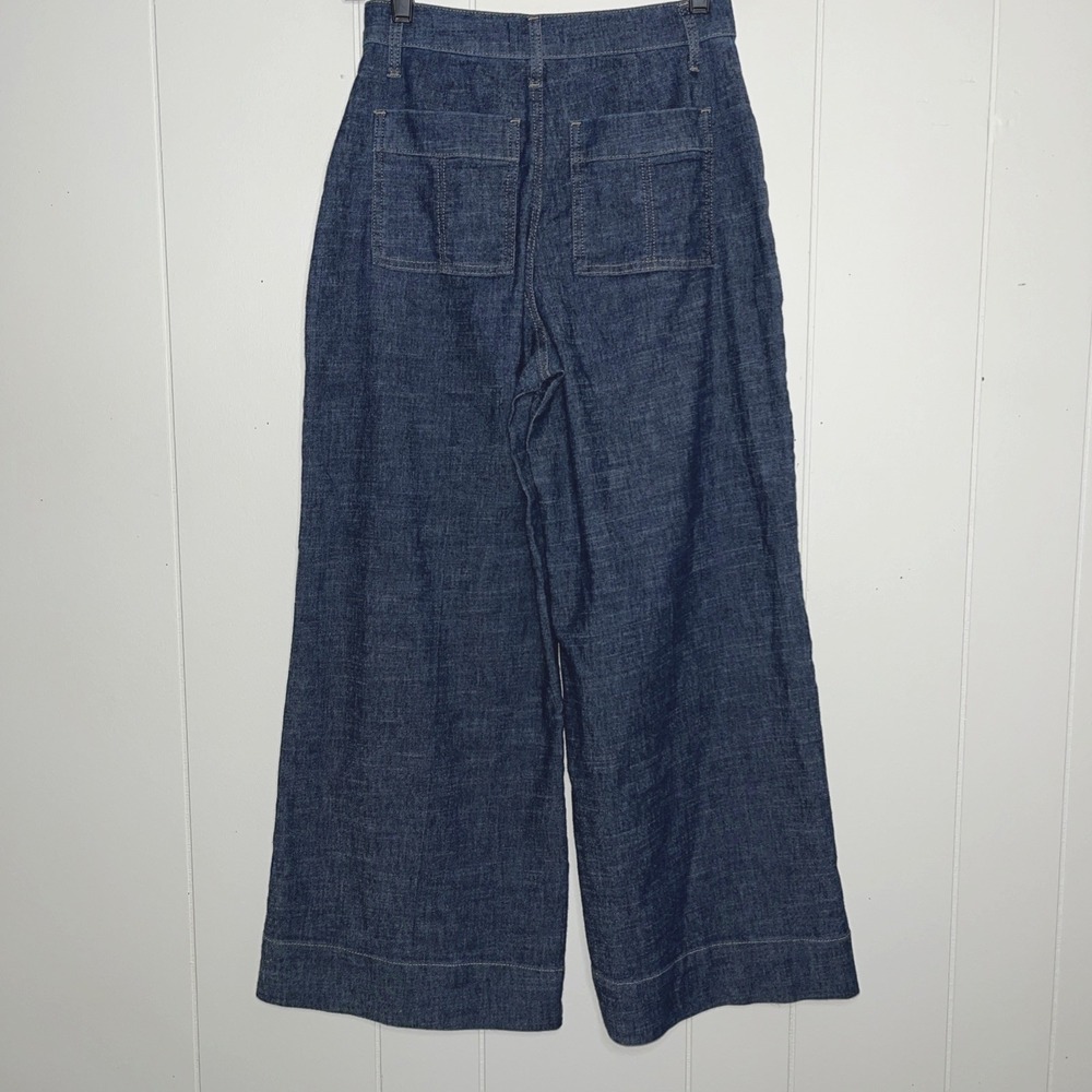 EVEREVE Joelle Wide Leg Hemp Cotton Stretch Pants SIZE 25 Stargazer - Picture 7 of 10